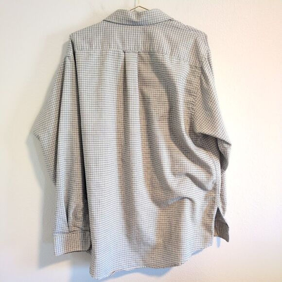 CROFT & BARROW Wrinkle Resistant Oxford Tan Men's Button Down Size 17.5, 34/35 - Picture 4 of 4